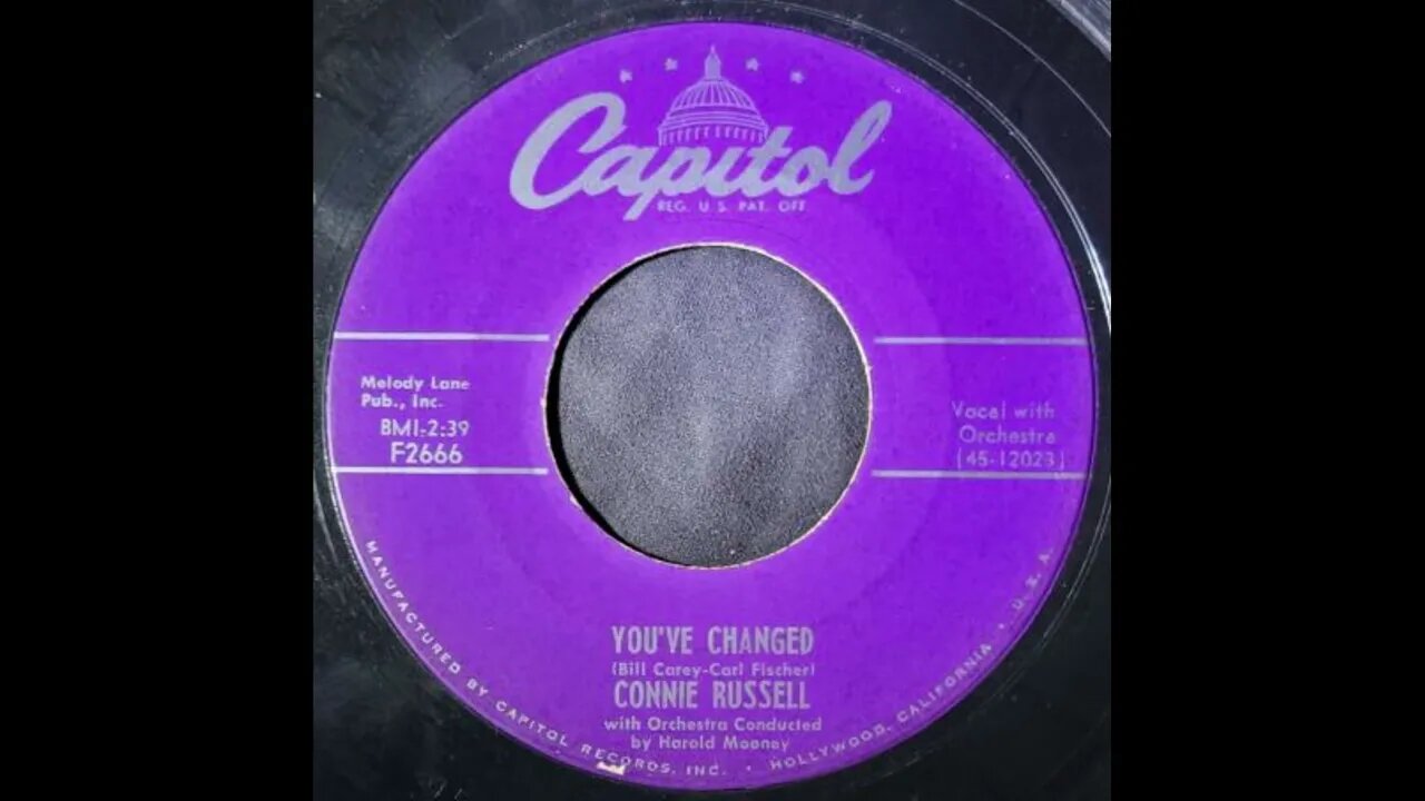 Connie Russell, Harold Mooney – You've Changed