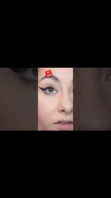 how to do festive winged liner #shorts #makeup #howto