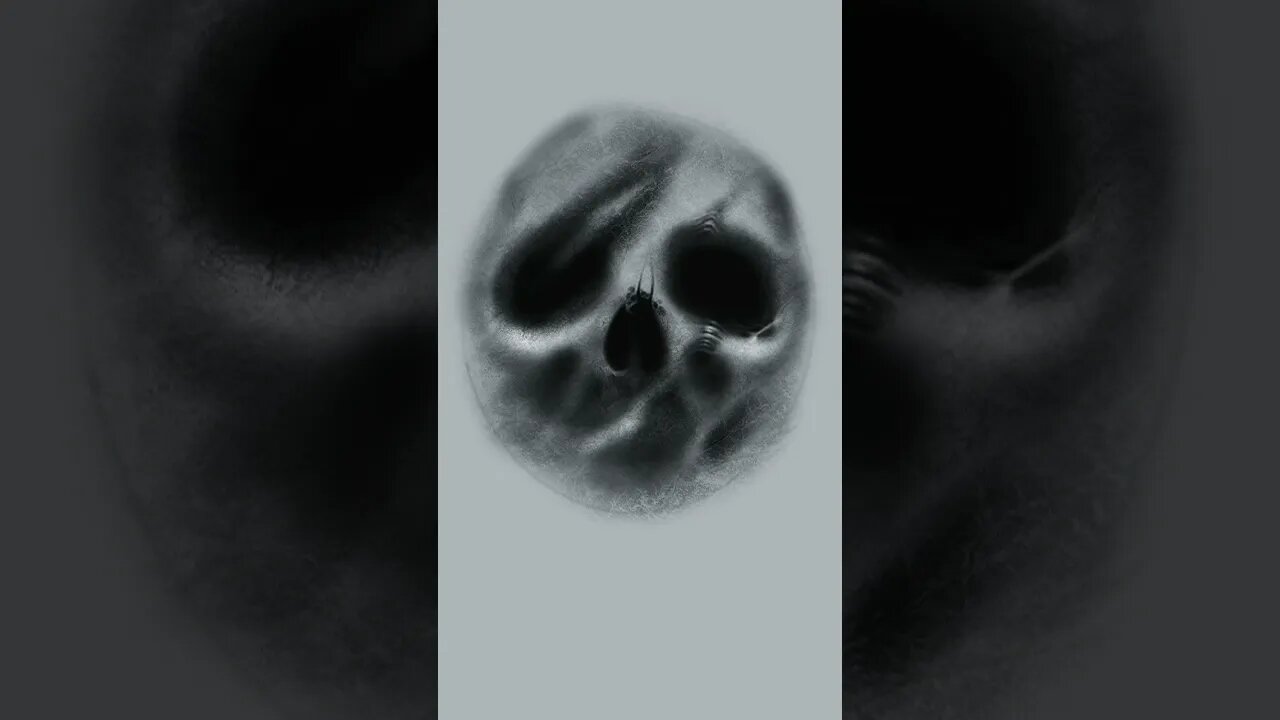 Drawing a Skull on Procreate ✍🏽 #art #drawing #tattoo #anime #procreate