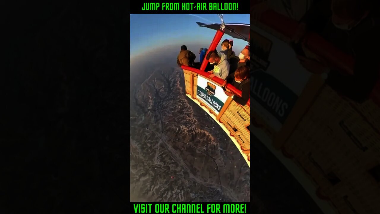 Base Jump From Hot-Air Balloon #Shorts #viral #hotairballoon #basejumpfromhotairballoon