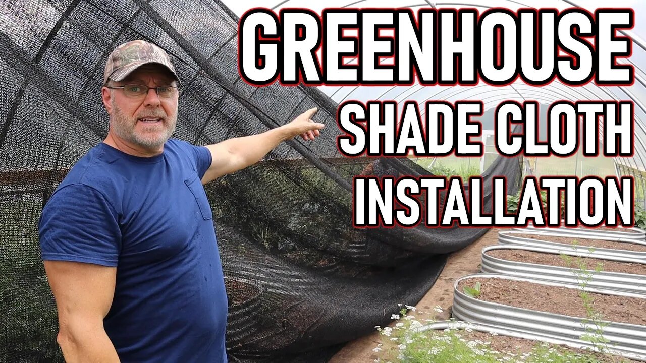 Greenhouse shade cloth installation from Growers solution