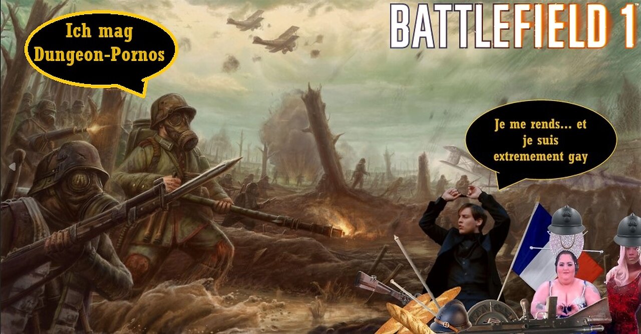 [Battlefield 1] GERMANY VS FRANCE! LET ME SEE THOSE UNDERPANTS (Part 10) NipplezDaClown Plays Live!