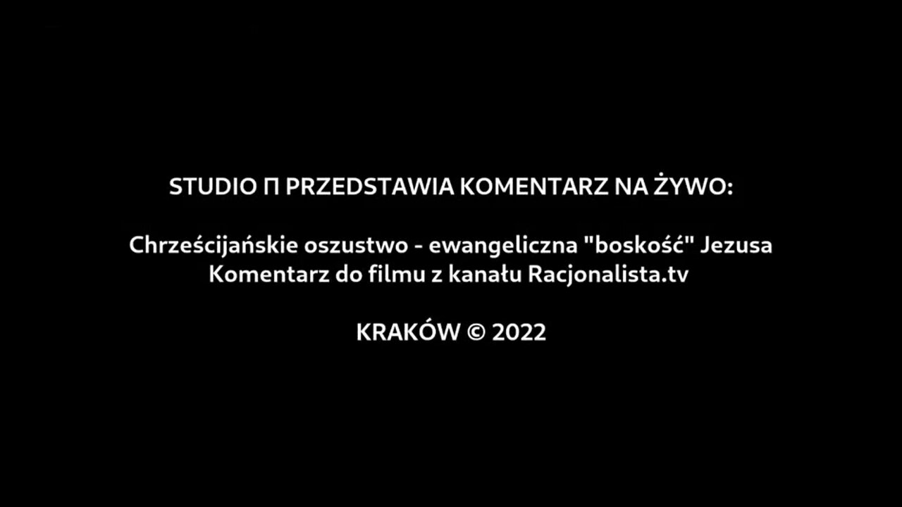 Live Nr.31 Chrześcijańskie oszustwo. Ewangeliczna Boskość Jezusa Studio Pi 11.07.2022