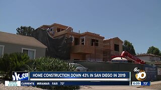 Home building numbers show major decrease in San Diego in 2019