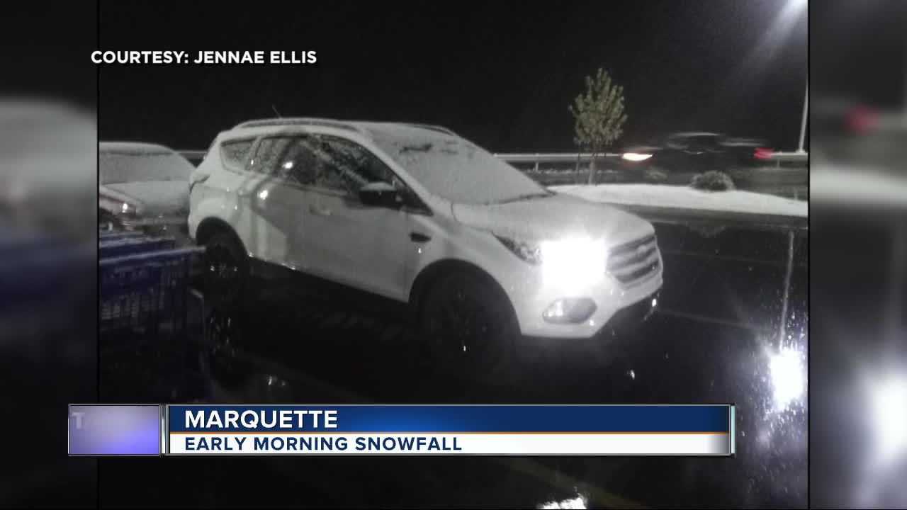There could be up to two inches of snow in Michigan's Upper Peninsula today