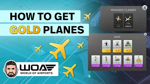 How to get Gold Planes - World of Airports Tips and Hints