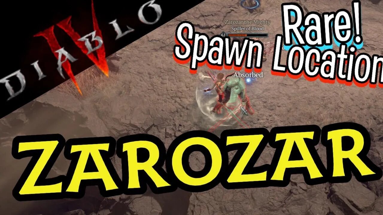 Rare Spawn Location Zarozar Diablo 4