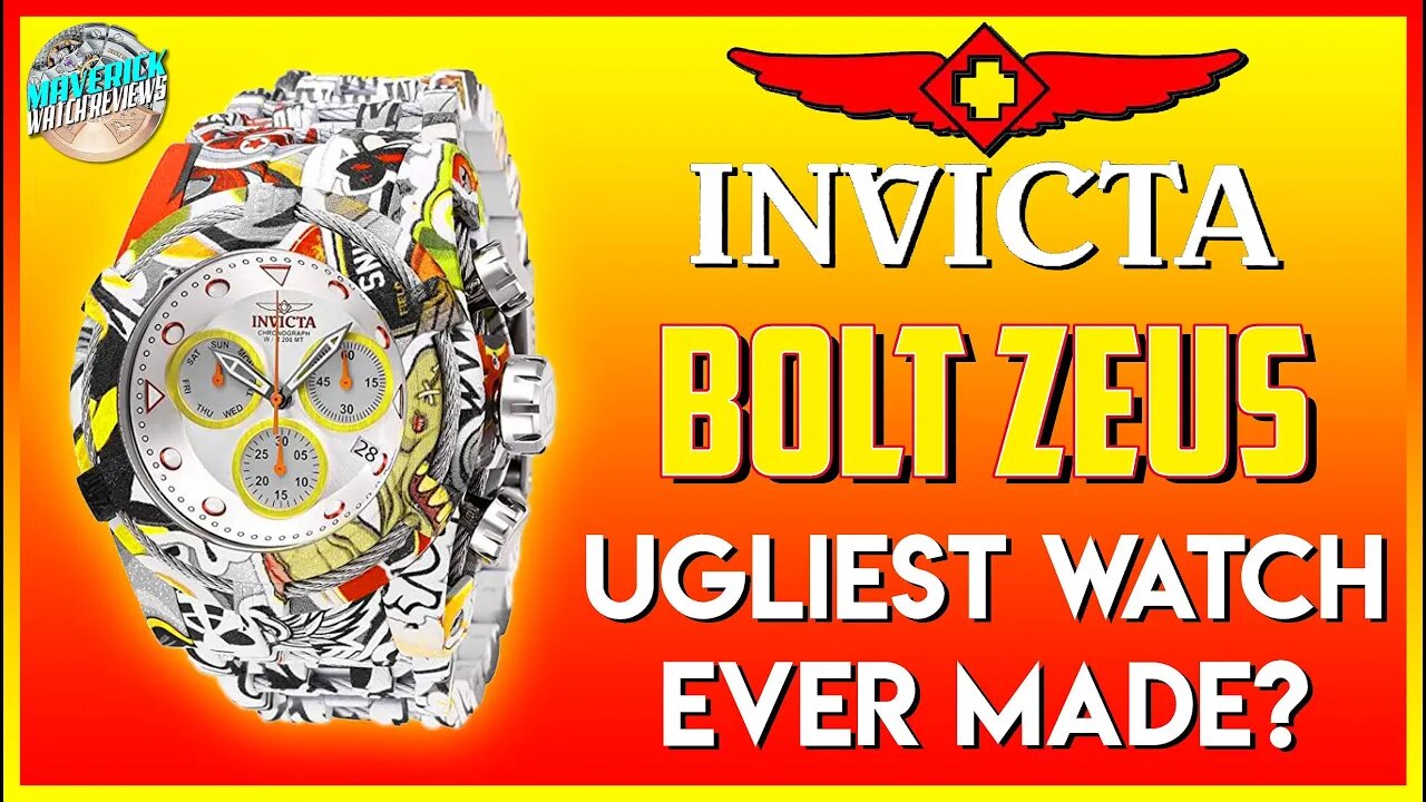 Yuck! Ugliest Watch Ever Made! | Invicta Bolt Zeus 200m Quartz Chrono 27095 Unbox & Review