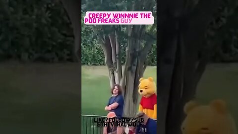 👀Creepy winnnie the poo freaks guy out? 👀😂😂