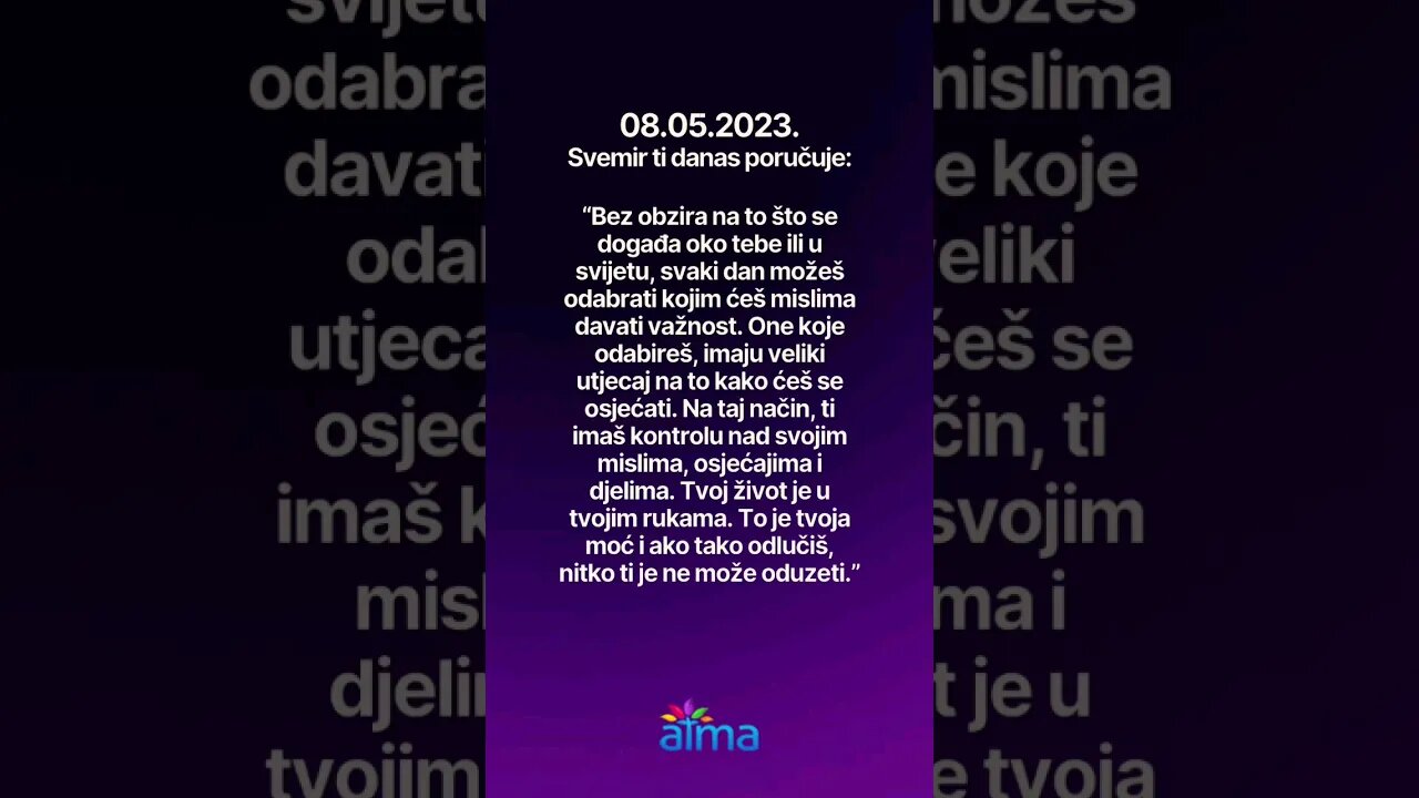 Poruka Svemira 08.05.2023. 💙