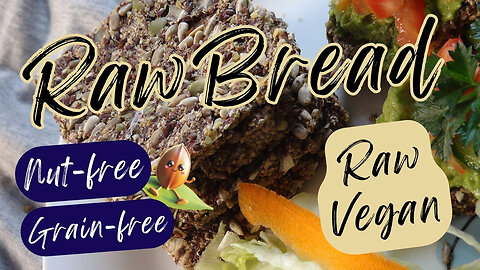 Healthy Raw Vegan Bread: (Yeast, Nut, Gluten, and Grain-Free!) 🌿