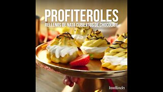 Chocolate-Covered Cream Filled Profiteroles