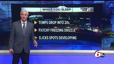 Kevin Gregory 11 pm before slick morning commute