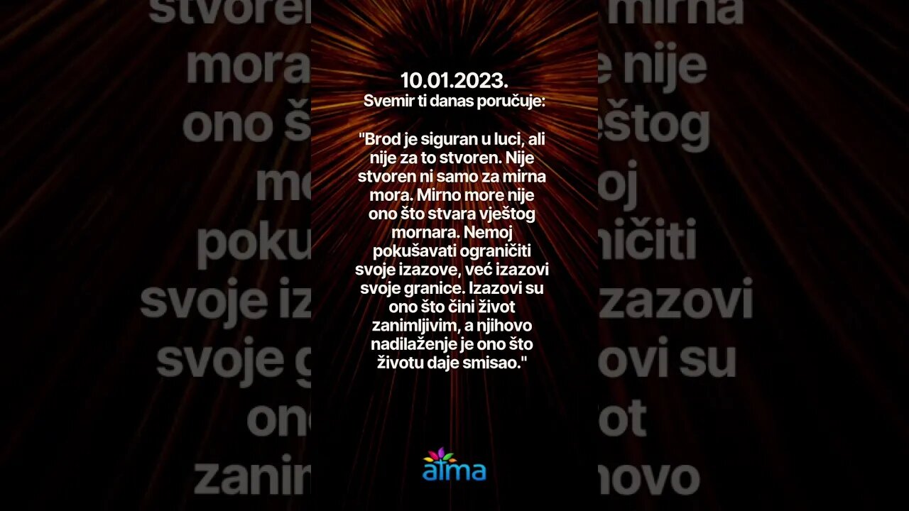 Poruka Svemira 10.01.2023. 💙