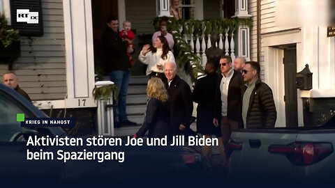 "Befreit Palästina!" – Aktivisten stören Joe und Jill Biden beim Spaziergang