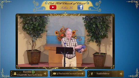 Oak Hill Church of Christ 11-5-23 Lord's Supper Devotional