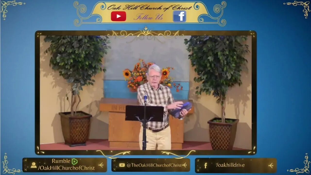Oak Hill Church of Christ 11-5-23 Lord's Supper Devotional