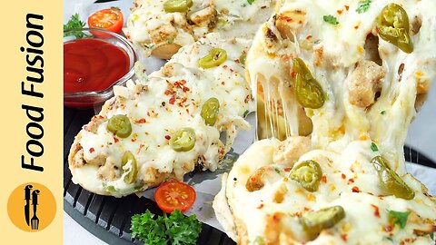 Creamy Chicken Baps recipe by Food Fussion.