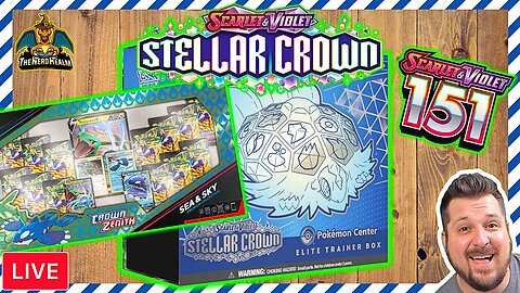 Stellar Crown, Crown Zenith, & 151 | Pokemon Cards Opening LIVE!