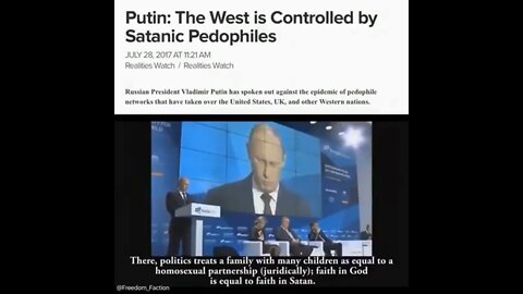 Putin comments on Western civilization
