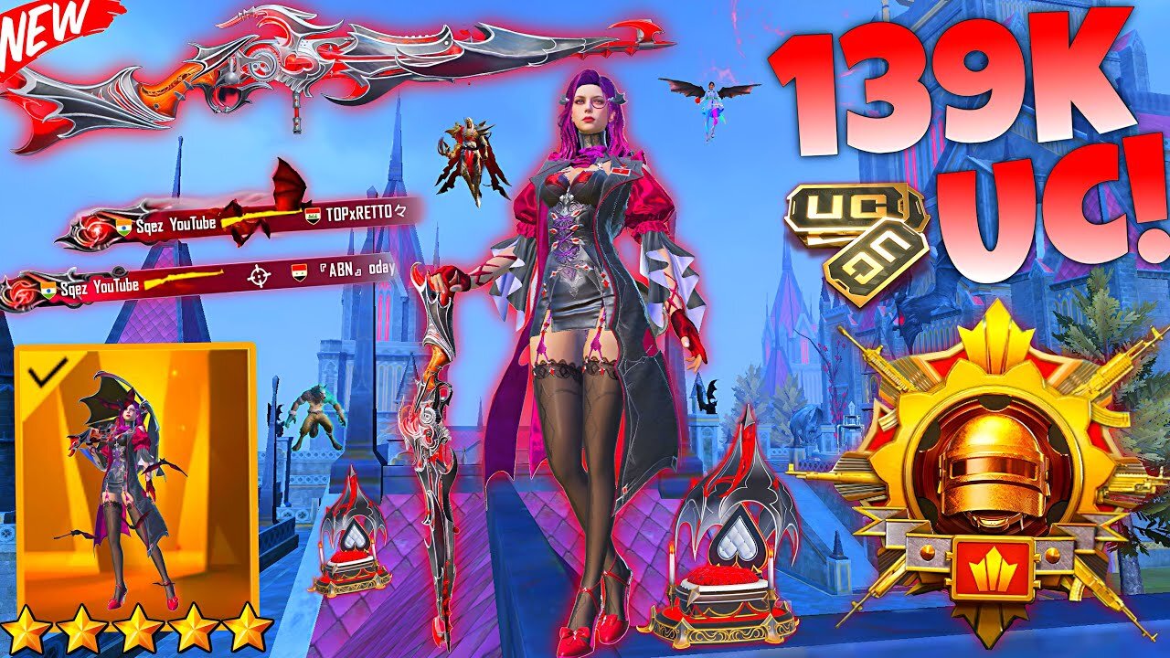 š I PLAYED With NEW VAMPYRA SET & (Lv. 7) HIT EFFECT THORN MAKER Kar98Kš„ SAMSUNG,A7,A8,XS,A4,A5,A6