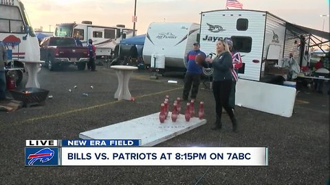 Hannah Buehler hits the tailgates with Bills fans