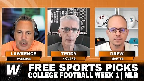 Free Sports Picks | WagerTalk Today | College Football Week 1 Picks | Tuesday MLB | Aug 29