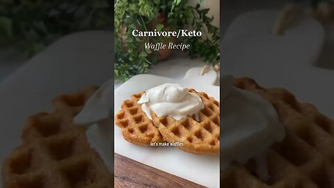 Carnivore keto waffles #keto #carnivore #ketodiet #carnivorediet #animalbased #paleodiet #weightloss