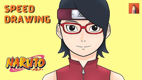 Desenhando a SARADA de NARUTO | SPEED DRAWING