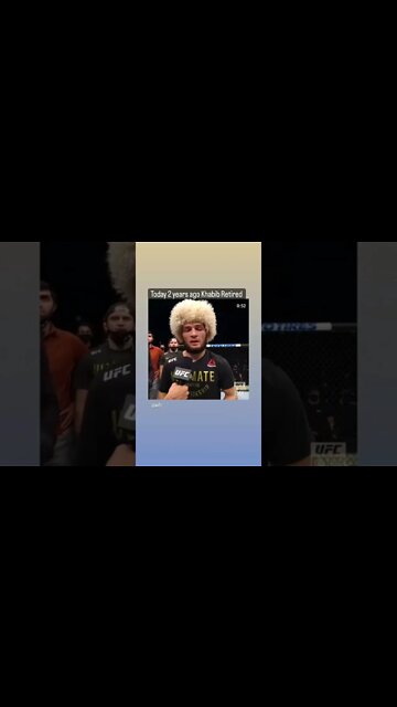 2 years ago today / Khabib retired from the MMA. #thegoat #shorts #tranding #viral