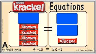 VISUAL KRACKEL 4+1x=2x+1 EQUATION _ SOLVING EQUATIONS _ SOLVING WORD PROBLEMS
