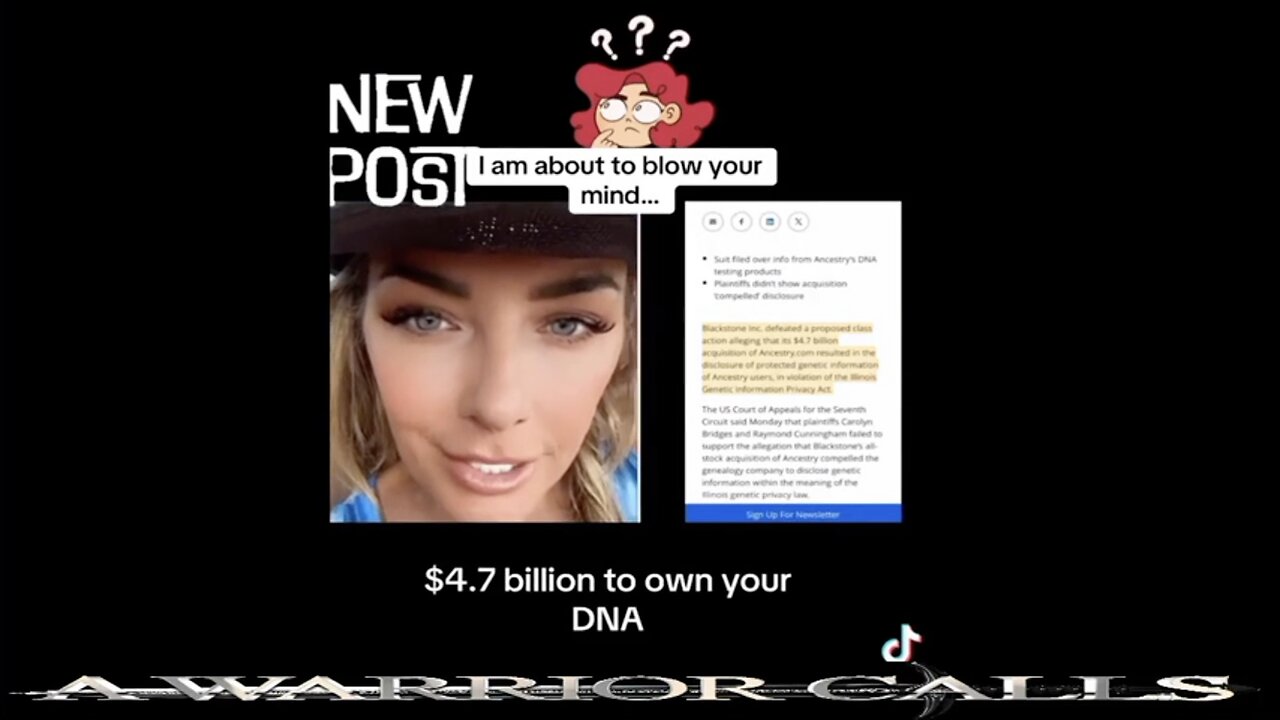 BlackStone just bought Ancestry.com (our DNA) for 4.7 Billions. What could go wrong?