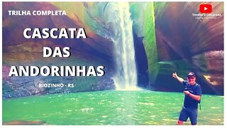 CASCATA DAS ANDORINHAS EM RIOZINHO/ROLANTE/RS | trilha completa #cascata #trilha #turismorural