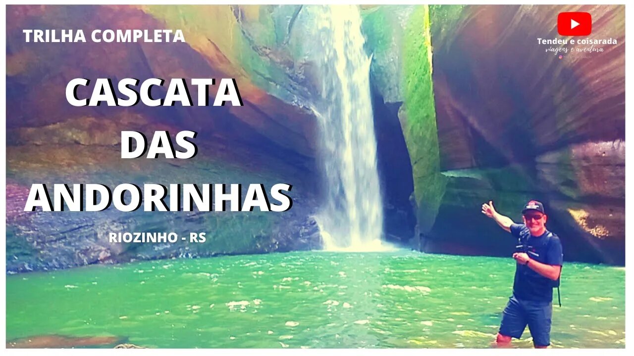 CASCATA DAS ANDORINHAS EM RIOZINHO/ROLANTE/RS | trilha completa #cascata #trilha #turismorural
