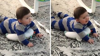 Baby Can't Contain Excitement For His Favorite Tv Show