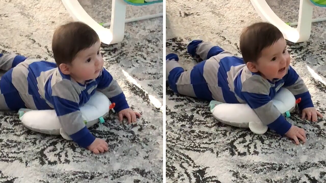 Baby Can't Contain Excitement For His Favorite Tv Show