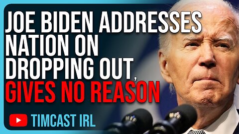 Joe Biden Addresses Nation On Dropping Out, Gives NO REASON