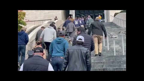 Fired Seattle Police And Fire Fighters Silently Turn In Their Boots In Emotional Display