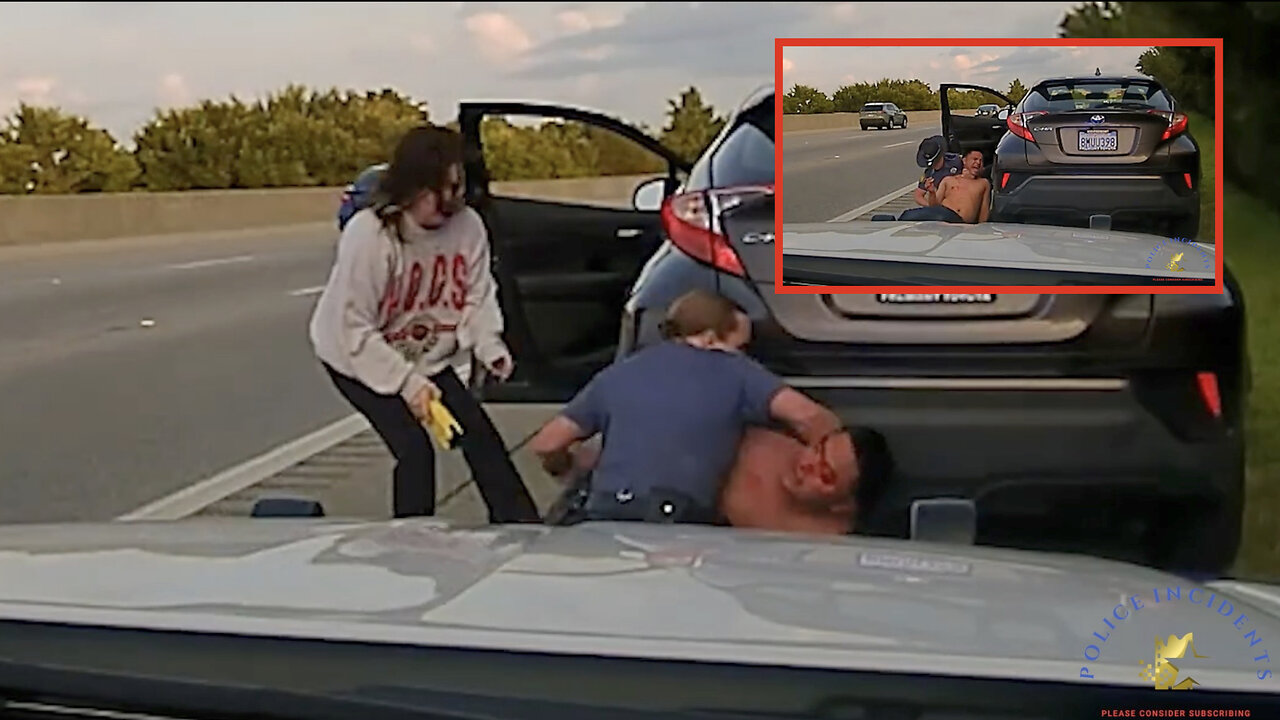 Arkansas State Trooper Dash Cam Shows Officer Shooting Drunk Driver After Struggle.