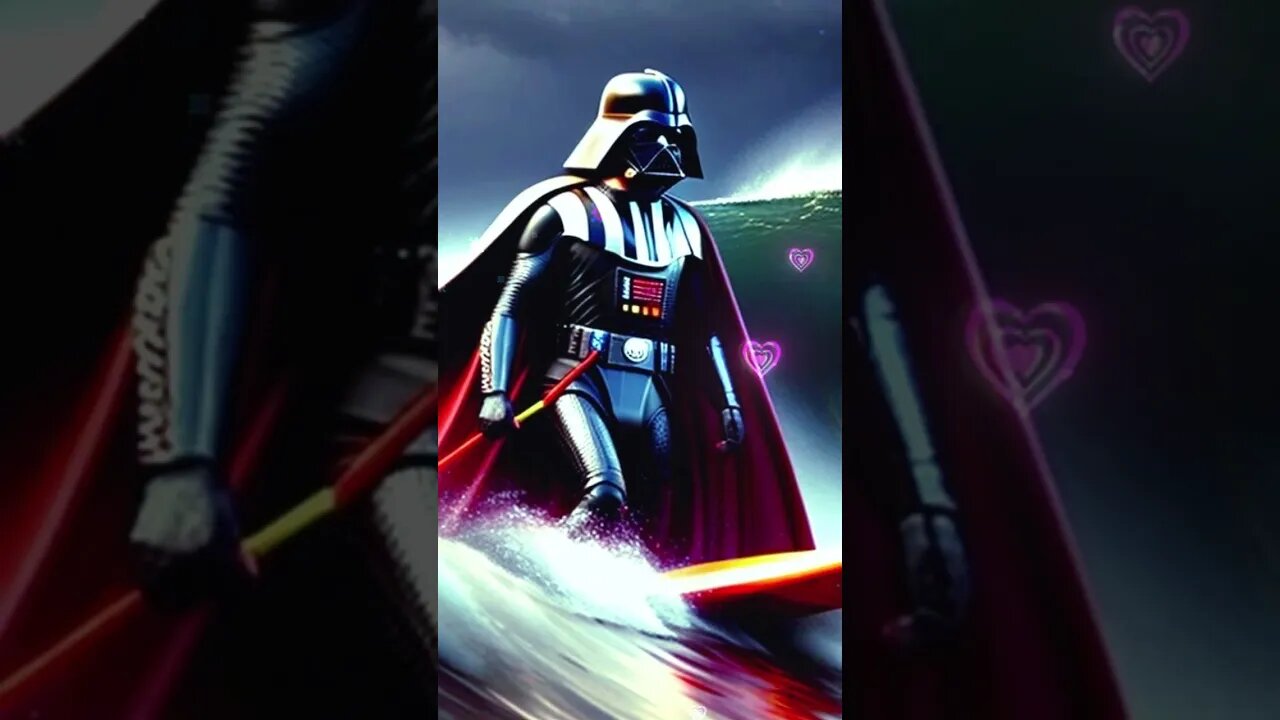 #DarthVader #Surfing #StarWars #Funny #Viral #Shorts