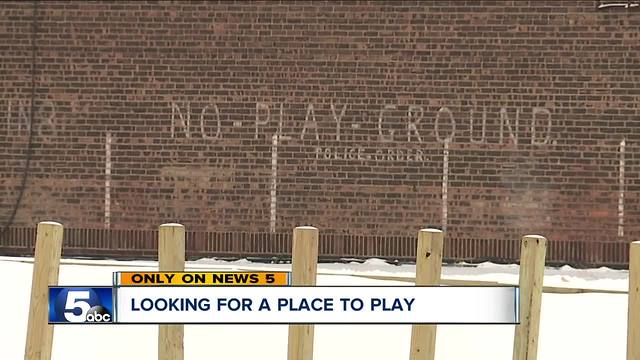 Looking for a place to play, playground options in East Cleveland are few and far between