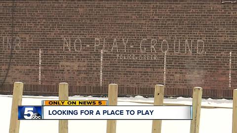 Looking for a place to play, playground options in East Cleveland are few and far between