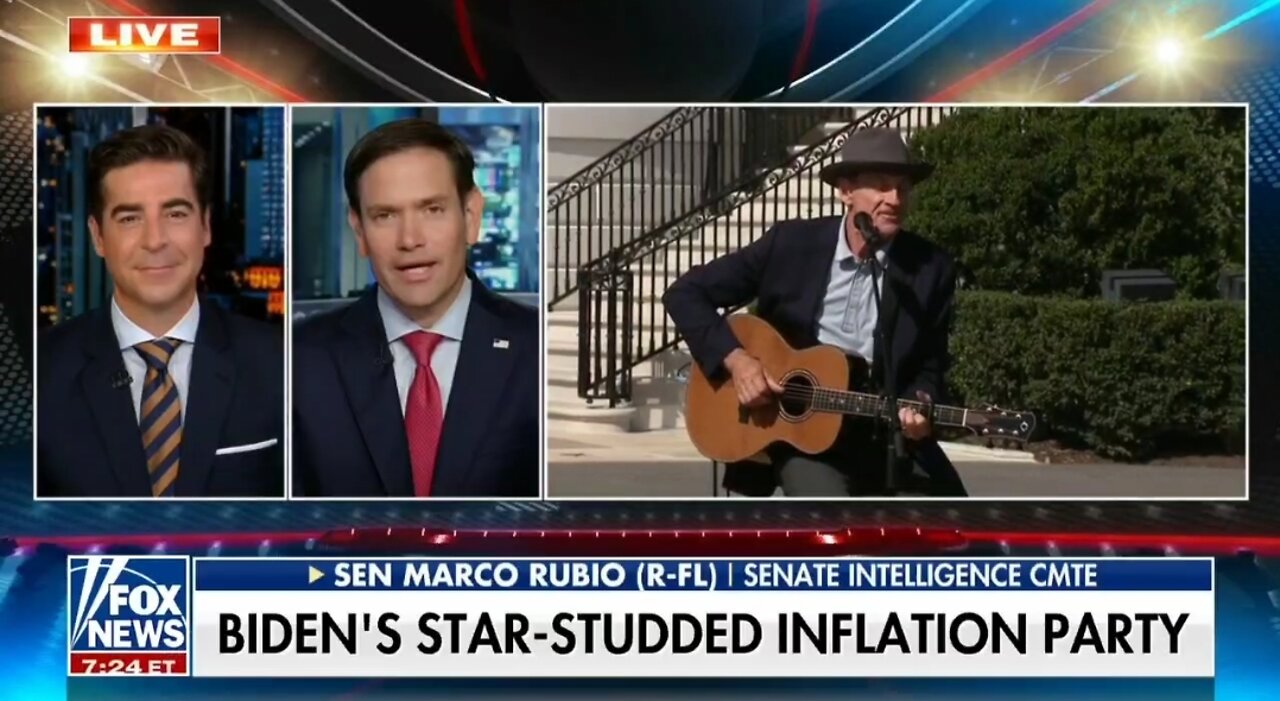 Sen Rubio: I'm Embarrassed For James Taylor's Inflation Celebration With Biden