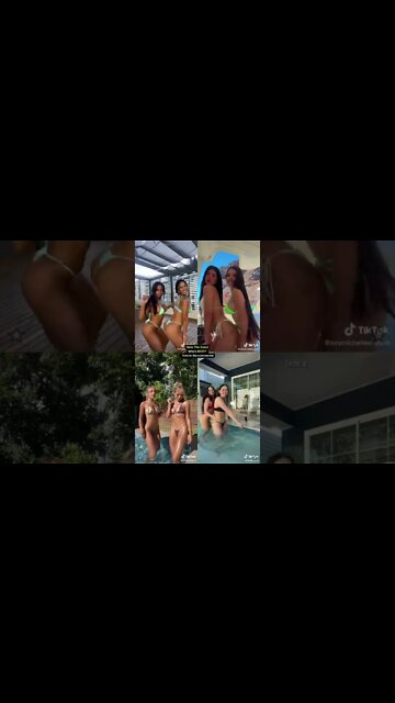 Rate the Girls: Best Bikini Duo TikTok Dance Compilation 💃👙 #shorts