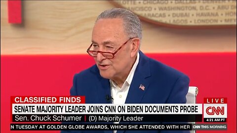 Chuck Schumer Defends Biden: He Cooperated With Docs and Trump Didn’t