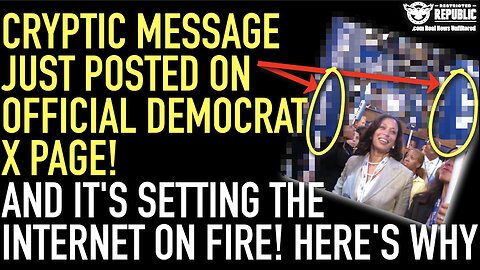 Cryptic Message Just Posted On Official Democrat X Page Is Setting The Internet On Fire! Here’s Why…