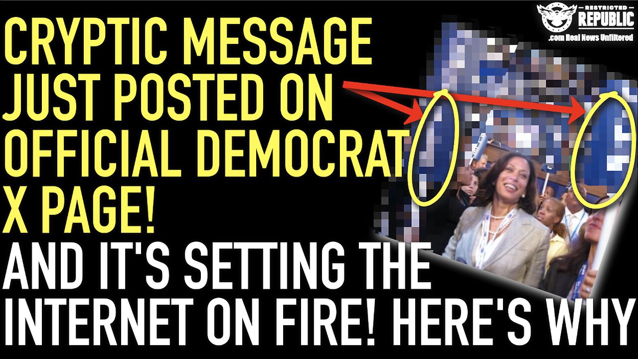 Cryptic Message Just Posted On Official Democrat X Page Is Setting The Internet On Fire! Here’s Why…