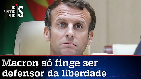 Macron, o frouxo, vira alvo da fúria do Islã