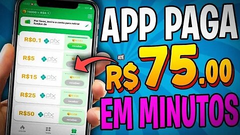 APLICATIVO para GANHAR DINHEIRO no PIX e PAYPAL - de R$10 a R$75💰 App de Ganhar Dinheiro via Pix