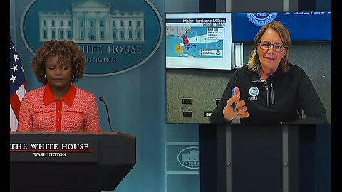 SIMPLY UNTRUE! FEMA Admin over taking land following receiving Hurricane support -WH Milton briefing